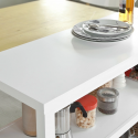 Mueble arrimo blanco 2 niveles 36012 Muebles