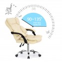 Silla Reclinable Moonstar F3 Beige Sillas de oficina