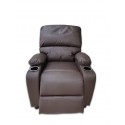 Bergere reclinable Ibiza leather Cafe Sofás