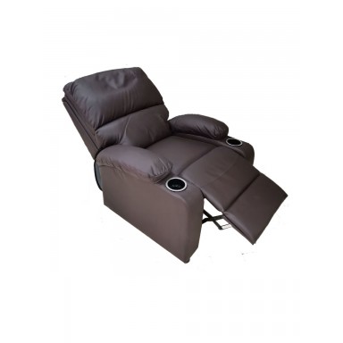 Bergere reclinable Ibiza leather Cafe Sofás