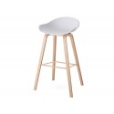 Pack de 4 Taburetes Nordico Blancos Sillas Modernas Tipo Eames DSW
