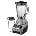 Licuadora portátil Black+Decker Pulverix BL1840MS 1.5 L plateada con vaso de vidrio 120V Cocina