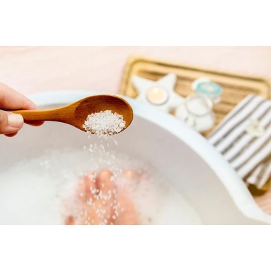Sal de baño del Himalaya con Aceite esencial Citrico Himalaya