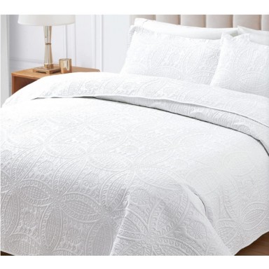 Quilt White Classic KING Cubrecamas y Quilts