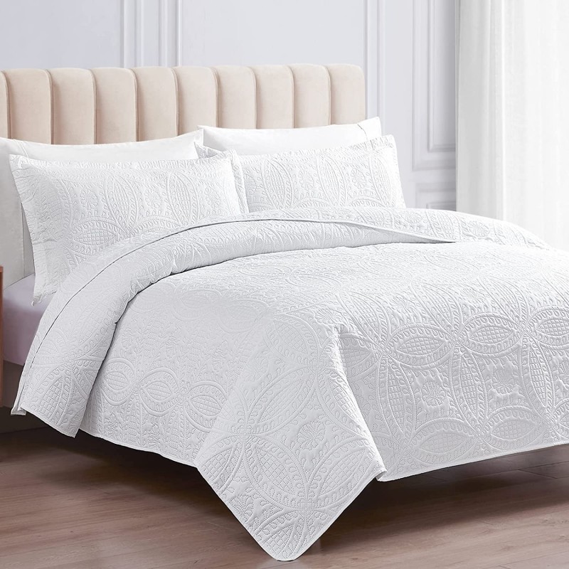 Quilt White Classic KING Cubrecamas y Quilts
