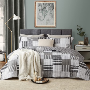Quilt Patchwork 2 Plazas Cubrecamas y Quilts
