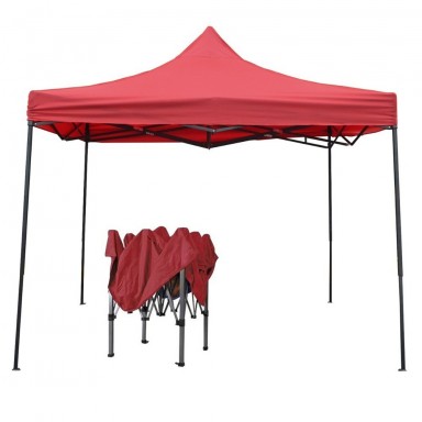 Toldo plegable 3x3 metros. Color Rojo Mercado Libre Chile
