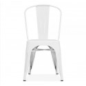 Sillas de Comedor diseño TOLIX. Pack 4 Unidades Blanco mate Sillas Modernas Tipo Eames DSW