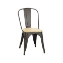 Sillas Tolix OAK Metal. Pack 4 Unidades Sillas Modernas Tipo Eames DSW