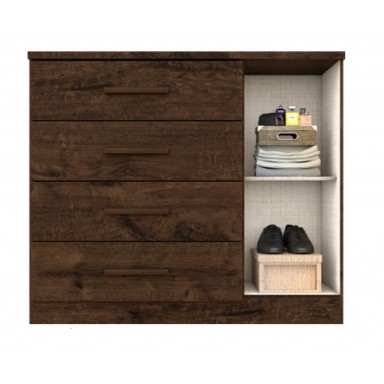 Comoda Zapatera Genova Plus Nogal 220 Muebles
