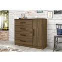 Comoda Zapatera Genova Plus Nogal 220 Muebles