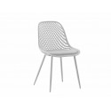 Pack de 4 Silla Europa Acolchada - Blanca Sillas Modernas Tipo Eames DSW