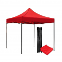 Toldo plegable 3x3 metros. Color Rojo Toldos