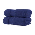 Set 2 Toallones 150x90 Algodon Egipcio Azul Toallas