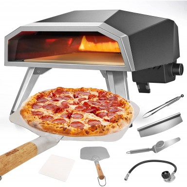 Horno de Pizza a Gas Portatil 62*40*30cms Cocina