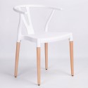 Pack 4 Sillas Wishbone Blanca Inicio