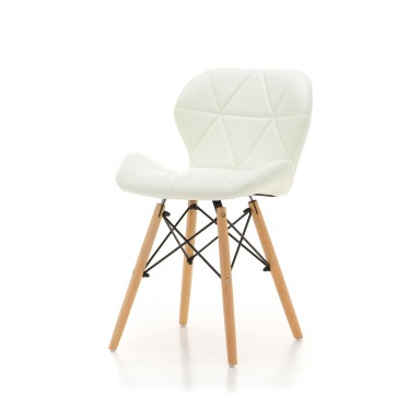 Pack 4 Sillas Radar Blancas Sillas Modernas Tipo Eames DSW