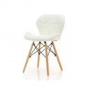 Pack 4 Sillas Radar Blancas Sillas Modernas Tipo Eames DSW