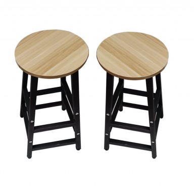 Set mesa de madera con 2 taburetes Muebles