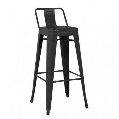 Taburete Tolix con Respaldo. Pack 4 unidades. Sillas Modernas Tipo Eames DSW