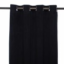 Cortina argollas Felpa New Velvet 140x220 Black Cortinas