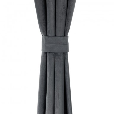 Cortina argollas Felpa New Velvet Gris, Masel Cortinas