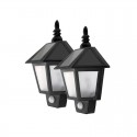 Pack 2 Focos Solar con sensor de movimiento Terraza y Jardin