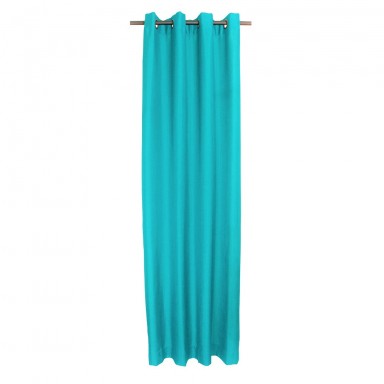 Cortina Argollas MATI 140X225 TURQUESA Cortinas