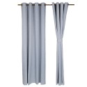 Cortina Argollas B.O.CITY 1.40 X 2.25 Gris Claro Cortinas
