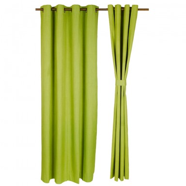 Cortina Argollas black out city pistacho, Masel Cortinas