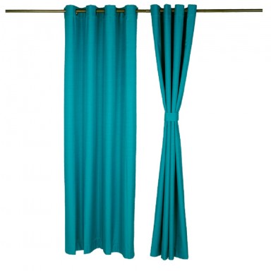 Cortina Argollas B.O. BONDING 1.40 X 2.25 TURQUESA Cortinas