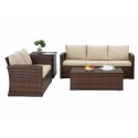 Juego de Terraza Rattan 5 Asientos Adaptable Terraza y Jardin