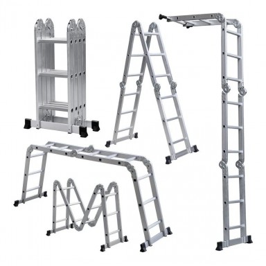 Escalera aluminio multiproposito articulada 4x3 Herramientas