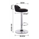 Piso bar negro. Pack 2 unidades Sillas Modernas Tipo Eames DSW