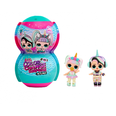 LOL Surprise - 20 Color Changing Surprises (Me & Bro) 2 Toys In 1 - El ...