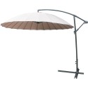 Quitasol lateral beige base metalica Terraza y Jardin