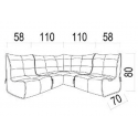 Sofa Seccional Comfort Lounge Sofás