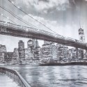 Cortina Baño Set Brooklyn Bridge 180x180 cms Cortinas