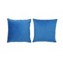Set 2 Cojines Felpa 40x40 BLUE Almohadas