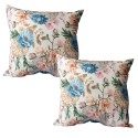 Set 2 Cojines Lona Española Eloise TURQUESA Almohadas