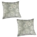 Set 2 cojines Lona Española Martini 50x50 cm Gris. Masel Almohadas