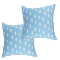Set 2 cojines Lona Española Nubes 50x50 Azul. Masel Inicio