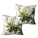 Set 2 Cojines Lona Española Palm Beach 50X50 GREEN Almohadas