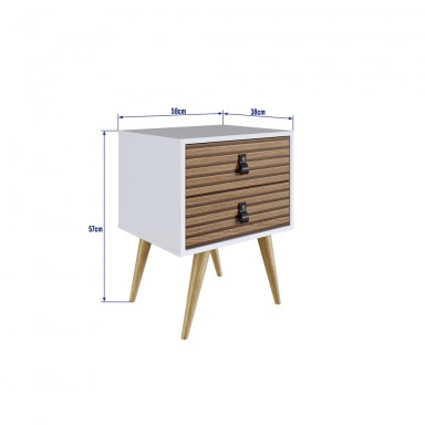 Velador Amber 2 Cajones White Mercado Libre Muebles