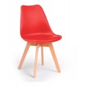 Pack 2 Sillas Eames acolchada Roja Sillas Modernas Tipo Eames DSW