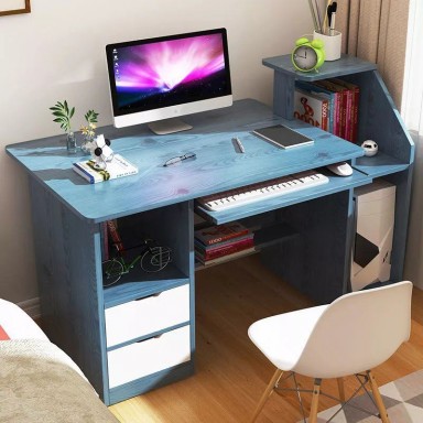 Escritorio para computador con gavetas Skyblue Escritorios