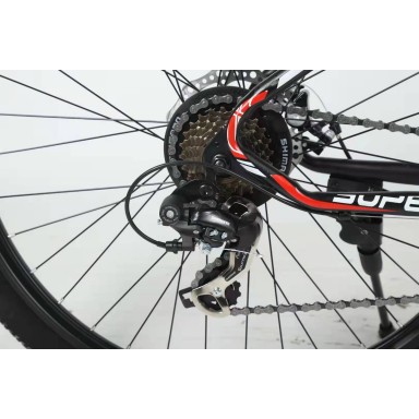 BICICLETA CARBONO SUPERBROS NEGRO + ROJO 27.5" Deporte