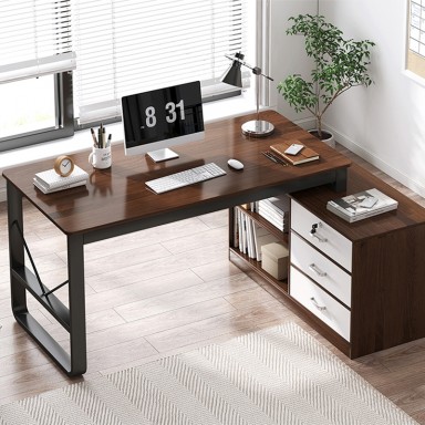 Escritorio Duved Dark Wood Inicio