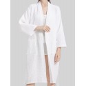 Bata de Baño Blanca Talla L Toallas