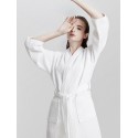 Bata de Baño Blanca Talla L Toallas